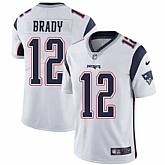 Nike New England Patriots #12 Tom Brady White NFL Vapor Untouchable Limited Jersey,baseball caps,new era cap wholesale,wholesale hats